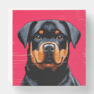 Rottweiler Wooden Box Sign