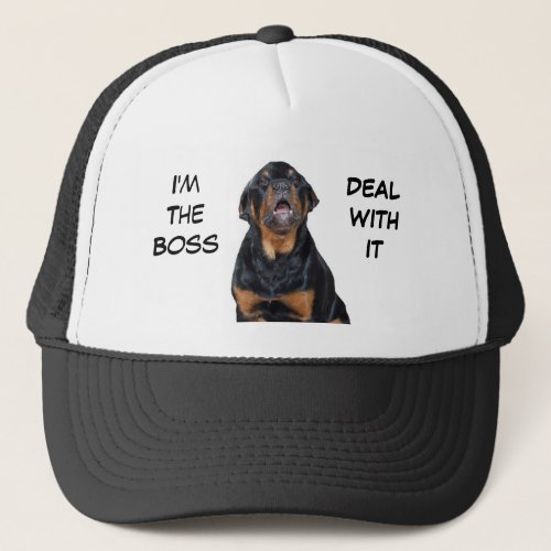 Rottweilers Im The Boss Trucker Hat