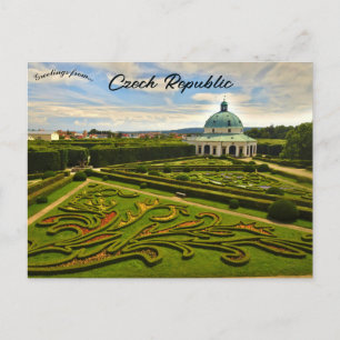 Rotunda in the Flower Garden Kromeriz Czechia Postcard