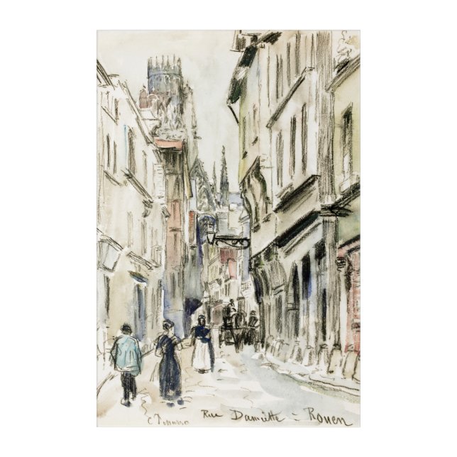 Rouen 1884 by Camille Pissarro Acrylic Print (Front)