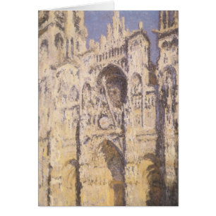Rouen Cathedral, Harmony Blue Gold by Claude Monet Cards