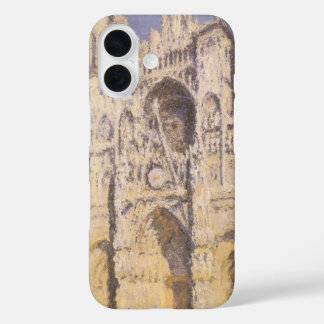 Rouen Cathedral, Harmony Blue Gold by Claude Monet iPhone 16 Case