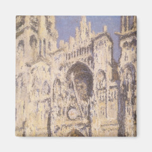 Rouen Cathedral, Harmony Blue Gold by Claude Monet Magnet