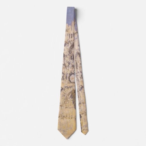 Rouen Cathedral Harmony Blue Gold by Claude Monet Tie