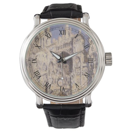 Rouen Cathedral Harmony Blue Gold by Claude Monet Watch