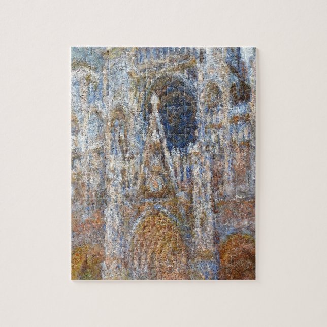Rouen Cathedral, Magic in Blue by Claude Monet Jigsaw Puzzle (Vertical)