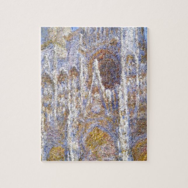 Rouen Cathedral, Sunlight Effect by Claude Monet Jigsaw Puzzle (Vertical)