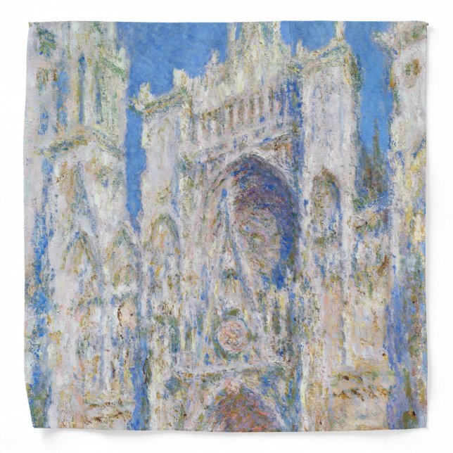 Rouen Cathedral (Sunlight), Monet Bandana (Front)