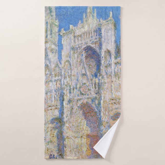 Rouen Cathedral (Sunlight), Monet Bath Towel (Bath Towel)