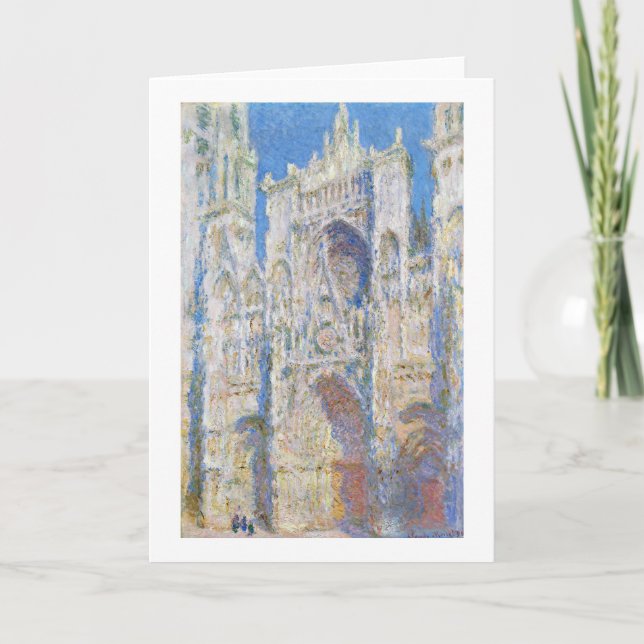 Rouen Cathedral (Sunlight), Monet Card (Front)