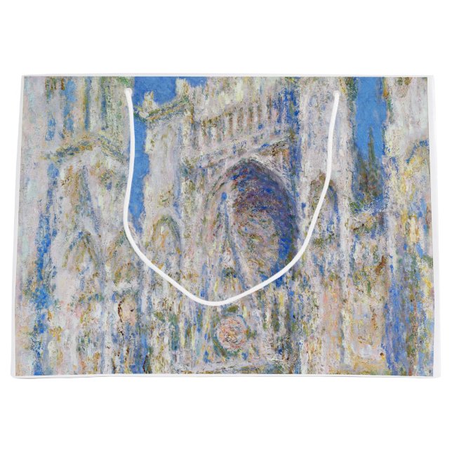 Rouen Cathedral (Sunlight), Monet Large Gift Bag (Front)