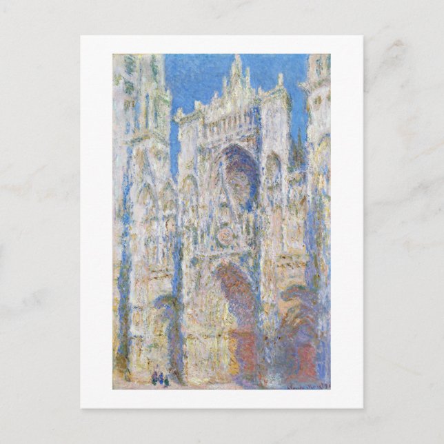 Rouen Cathedral (Sunlight), Monet Postcard (Front)