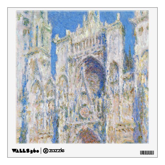 Rouen Cathedral (Sunlight), Monet Wall Decal (Front)