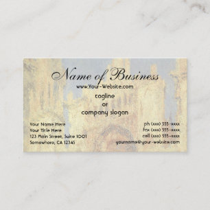 Rouen Cathedral, Sunset by Claude Monet Business Card
