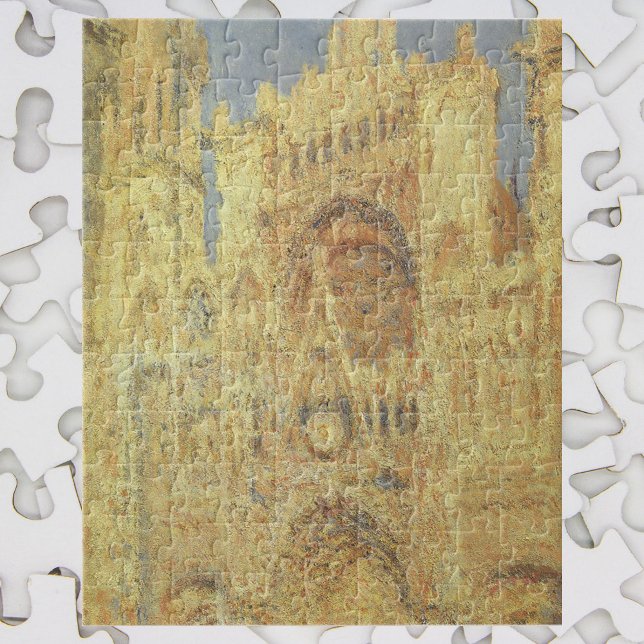 Rouen Cathedral, Sunset by Claude Monet Jigsaw Puzzle (Creator Uploaded)