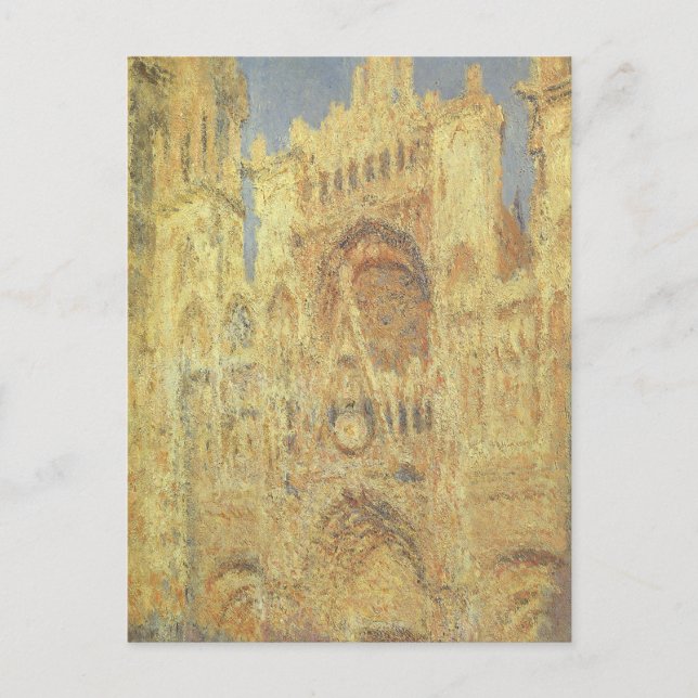 Rouen Cathedral, Sunset by Claude Monet Postcard (Front)