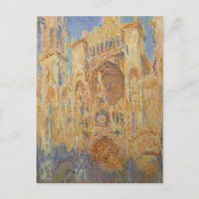 Rouen Cathedral, Sunset by Claude Monet Postcard (Front)