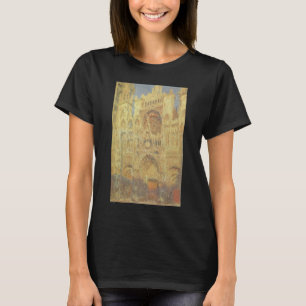 Rouen Cathedral, Sunset by Claude Monet T-Shirt