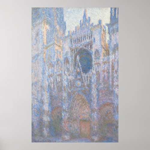 Rouen Cathedral West Facade by Claude Monet Poster