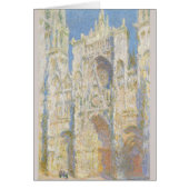 Rouen Cathedral West Facade Sunlight by Monet (Front)