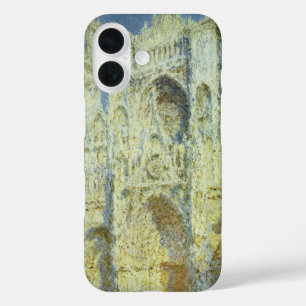Rouen Cathedral West Facade Sunlight, Claude Monet iPhone 16 Case