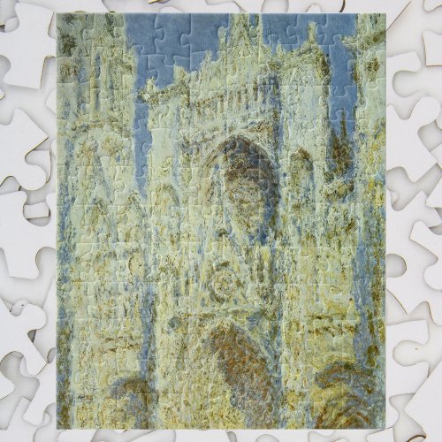 Rouen Cathedral West Facade Sunlight Claude Monet Jigsaw Puzzle