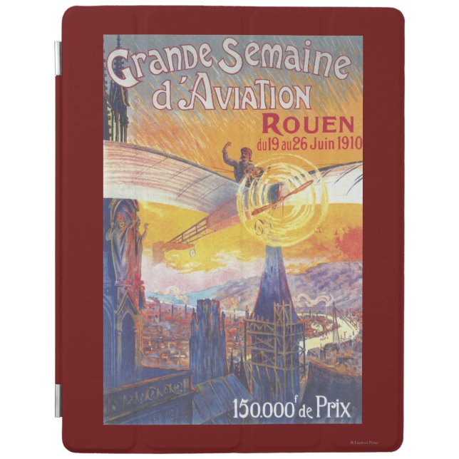 Rouen, France - Pilot and Plane iPad Smart Cover (Front)