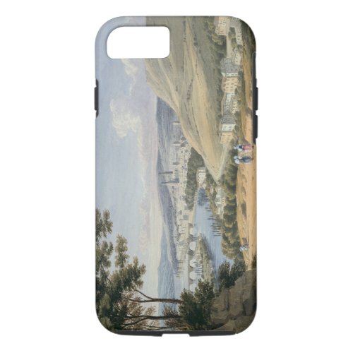Rouen from Mont Sainte_Catherine wc on paper iPhone 87 Case