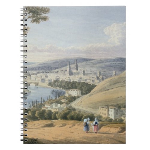 Rouen from Mont Sainte_Catherine wc on paper Notebook