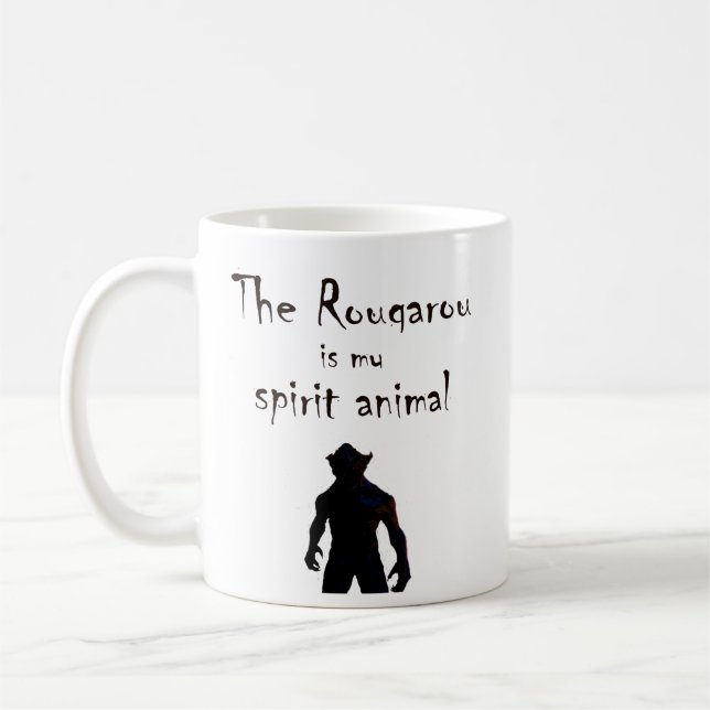 Rougarou Is My Spirit Animal Cajun Werewolf Mug (Left)