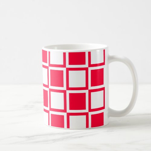 Rouge Bold Mod Squares Coffee Mug