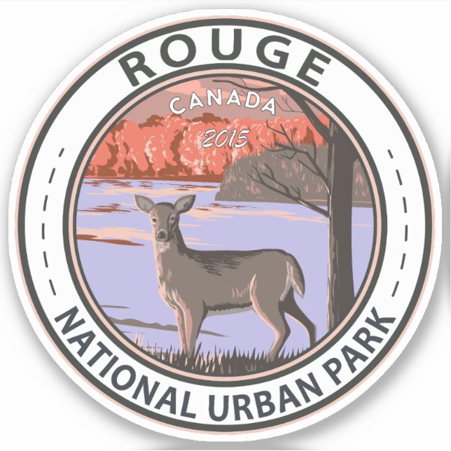 Rouge National Urban Park Canada Travel Vintage Sticker (Front)