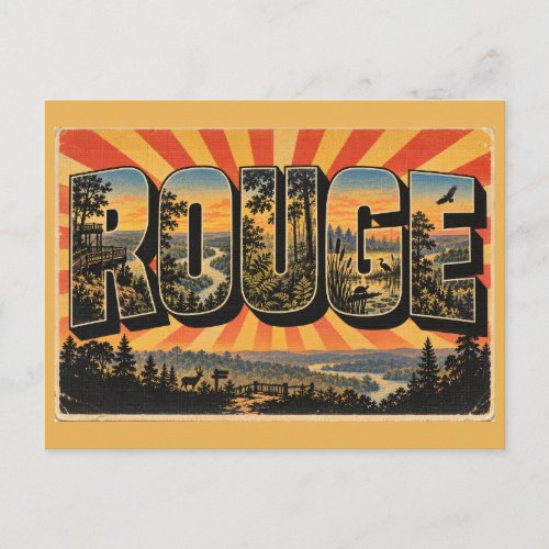 Rouge National Urban Park ON Forest Valley Art Postcard