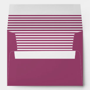 Rouge Red and White Striped Envelope