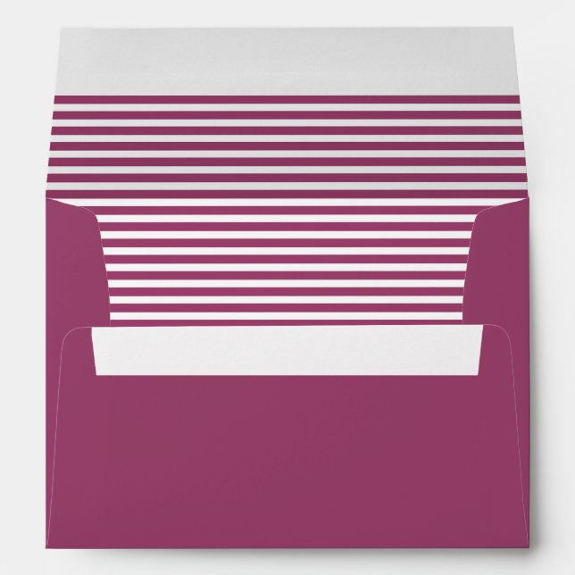 Rouge Red and White Striped Envelope (Back (Bottom))