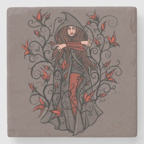 Rouge Rogue Sorceress Stone Coaster
