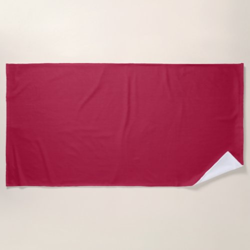 Rouge solid color beach towel