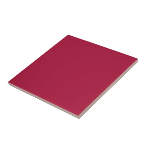 Rouge solid color ceramic tile