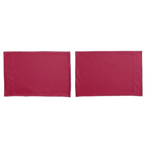 Rouge solid color pillow case