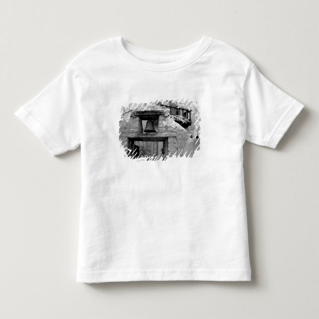 Rough adobe bell in entryway, Santa Fe, New Toddler T-shirt (Front)