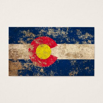 Rough Aged Vintage Colorado Flag by UniqueFlags at Zazzle