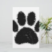 Rough And Distressed Dog Paw Print (Standing Front)