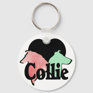 Rough and Smooth Collie Gifts Keychain