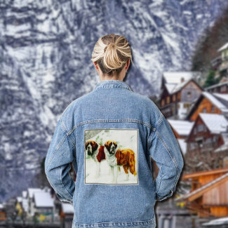 rough and smooth St Bernard - painting