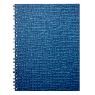 Rough blue leather notebook