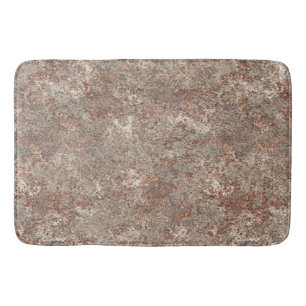 Rough Brown Granite Slab Bathroom Mat