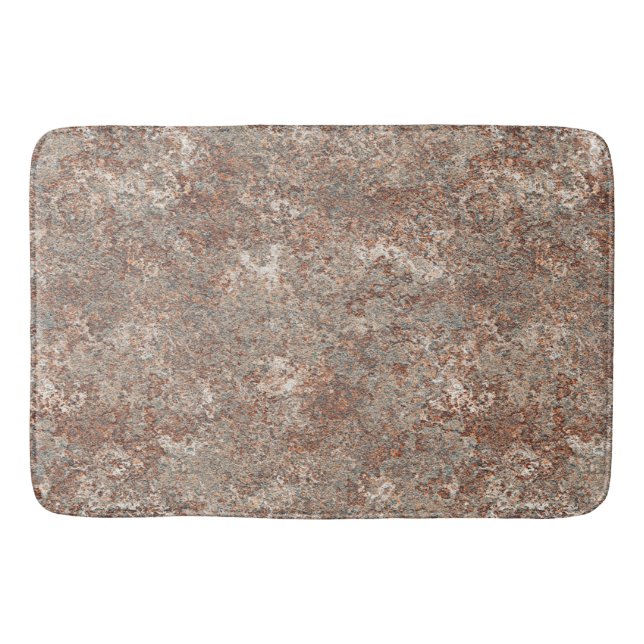 Rough Brown Granite Slab Bathroom Mat (Front)