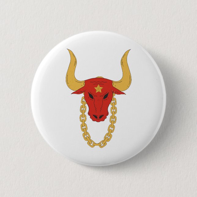 Rough bull | Bull | OX Button (Front)