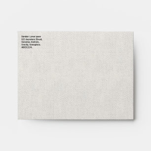 Rough Canvas Look Envelope