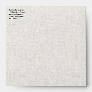 Rough Canvas Look Envelope